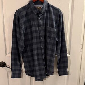 RSVLTS Navy Checkered Button-Down Shirt